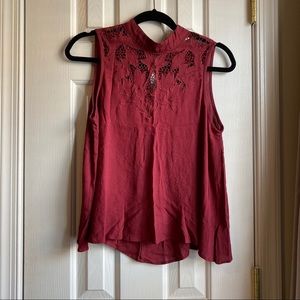 Nordstrom ASTR Lace Sleeveless Top